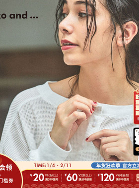 niko and ...上衣2026春季新款2ways前后两穿针织衫休闲服596085