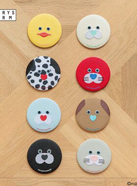 LOWRYS FARM MOJOJOJO联名系列2025新款圆形便携化妆镜602804