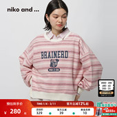 and ...卫衣女2026春季 新款 niko 马年正反两穿棉质长袖 上衣631262