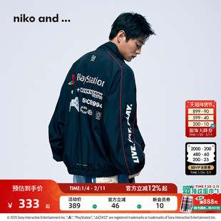 niko and ...PlayStation合作系列25冬季新款男女同款夹克602509