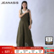 时尚 JEANASIS连衣裙女夏季 新款 破洞休闲宽松日系裙子129908