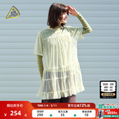 简约荷叶边针织罩衫 SEE 597406 PIZZA连衣裙女2026春季 新款 YOU