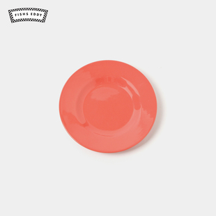 FISHS Colorware系列现代日系简约彩色圆盘陶瓷餐盘947143 EDDY