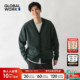 新款 男25冬季 针织衫 复古V领宽松休闲长袖 GLOBAL 毛衣581032 WORK