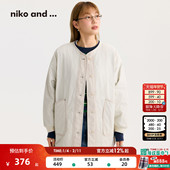 niko 大口袋宽松绗缝外套592596 新款 and ...棉服女2026春季
