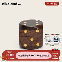 niko and…日式木盒子复古风特色创意骰子套件桌面摆件 398224