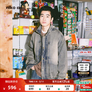 niko and ... NKJ牛仔外套男女同款26春季新款做旧棉质上衣611888