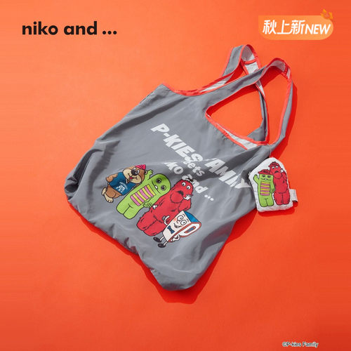 niko and ...P-kies Family合作系列2026新款可折叠单肩包823987