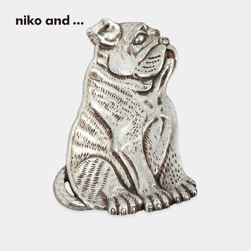 niko and ...收纳盘2026新款复古做旧斗牛犬卧室玄关托盘710713