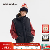 niko 休闲大口袋保暖厚背心570628 新款 and ...羽绒马甲女2025冬季