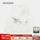 T恤女2026春季 新款 个性 JEANASIS 字母小众棉质长袖 上衣658022