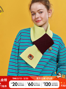 SEE YOU at PIZZA x TAKOKUMA联名系列25春季新款女款围巾323512