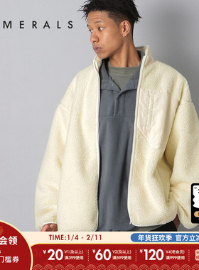 NUMERALS夹克男冬季新款时尚宽松运动休闲保暖棉服厚外套147800