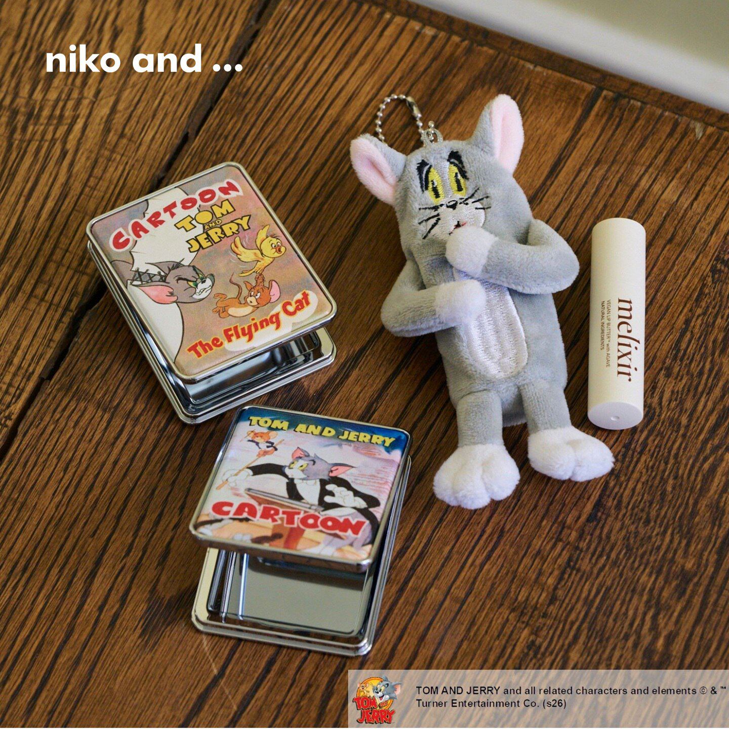 niko and ... 猫和老鼠联名2026新款汤姆猫毛绒挂件口红包663151