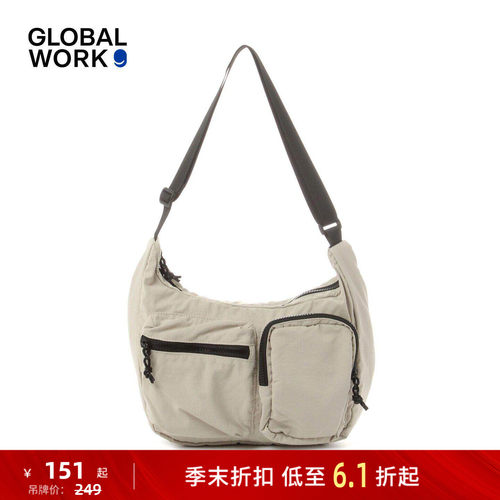GLOBAL WORK 包袋男女同款2026新款多色机能多口袋挎包660209