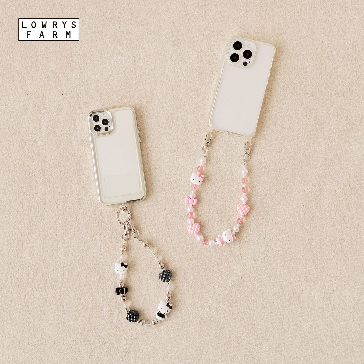LOWRYS FARM Sanrio联名2025新款可爱创意Kitty手机挂绳599570