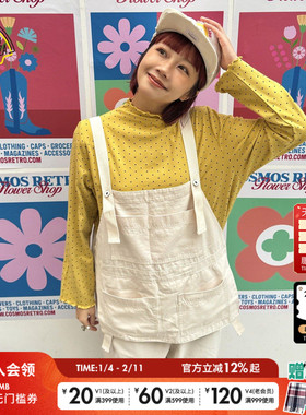 SEE YOU at PIZZA T恤女2026春季新款彩色波点半高领上衣644764