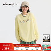 and 新款 ...T恤女 niko 十五 2026春季 小马印花长袖 上衣654812