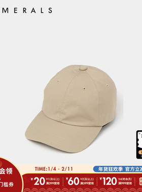 NUMERALS鸭舌帽男春夏季纯色刺绣logo简约运动时尚遮阳帽261475