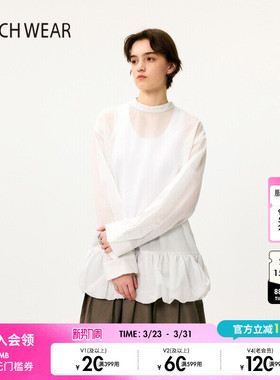 BUCH WEAR衬衫女2025夏季新款时尚日系甜美花苞系带上衣494373