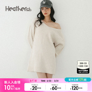 纯色简约女士编织连衣裙598397 新款 Heatherich 连衣裙女2026春季