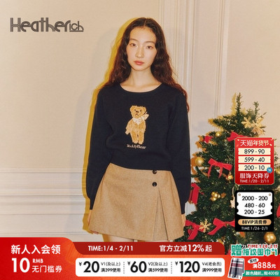 Heatherich 半身裙女冬季新款时尚少女日系短款裙子210259