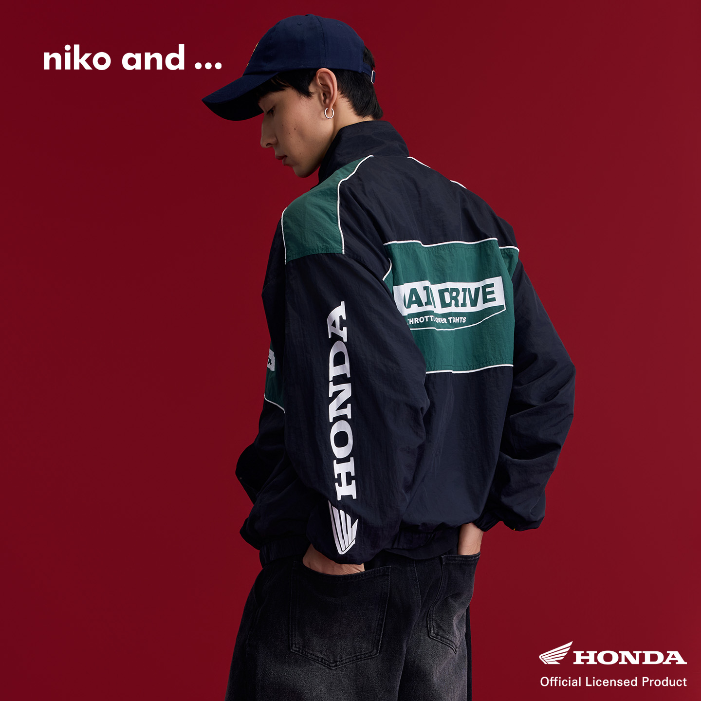 本田系列日常潮流酷帅夹克服