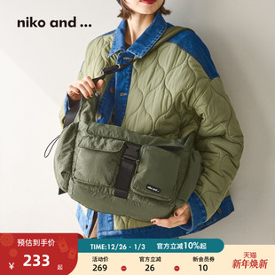 工装 niko 2025新款 ...挎包男女同款 多口袋机能单肩包603595 and