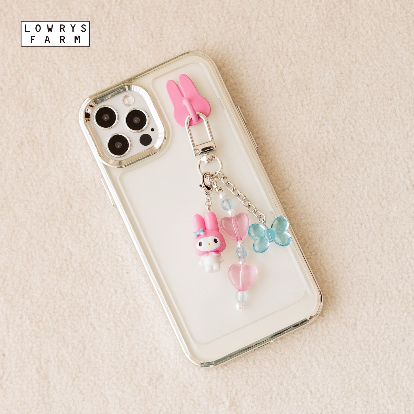 LOWRYS FARM Sanrio联名2025新款可爱精致美乐蒂手机挂件599564