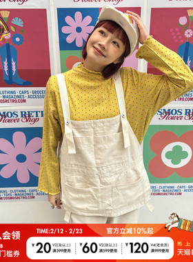 SEE YOU at PIZZA T恤女2026春季新款彩色波点半高领上衣644764