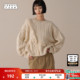 LOWRYS 流苏宽松套头圆领毛衣588920 新款 FARM针织衫 女25冬季