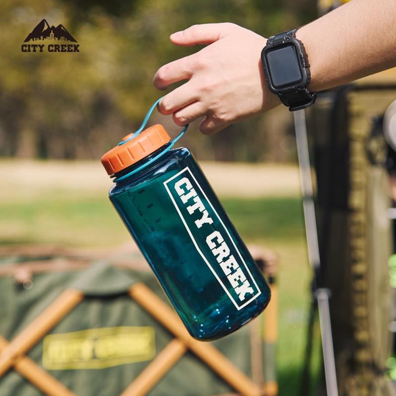 CITY CREEK 杯子2025新款日系简约创意户外便捷塑料水壶318497