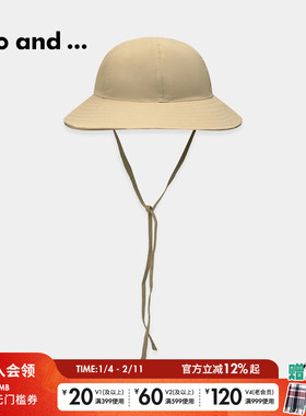 niko and ...帽子2025春夏时尚系带森系小清新气质盆帽203097