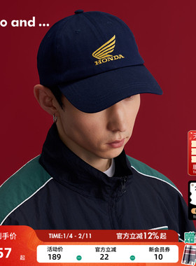 【博主同款】niko and ... Honda系列25新款Logo刺绣棒球帽602455