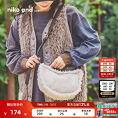...斜挎包2025新款 niko and 日常休闲复古出行单肩月亮包599765