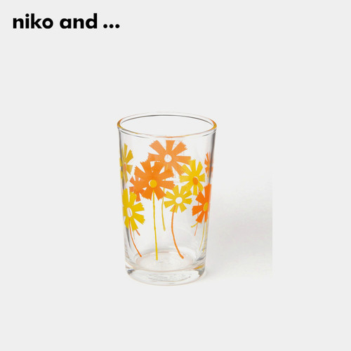 nikoand玻璃杯印花小雏菊ins风