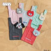 MOJOJOJO联名系列2025新款 LOWRYS FARM 格子风环保袋手提袋599702