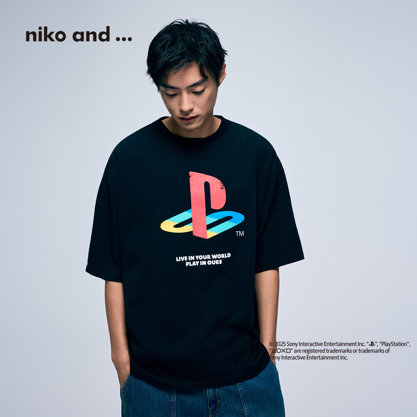 niko and ...PlayStation合作系列2026夏季新款棉质短袖T恤602344图片