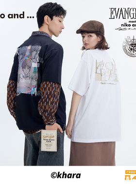 niko and ...EVA联名系列2026春季新款男女同款潮流短袖T恤603774