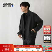 WORK 外套男25冬季 新款 GLOBAL 潮酷翻领宽松长袖 防寒夹克服595539