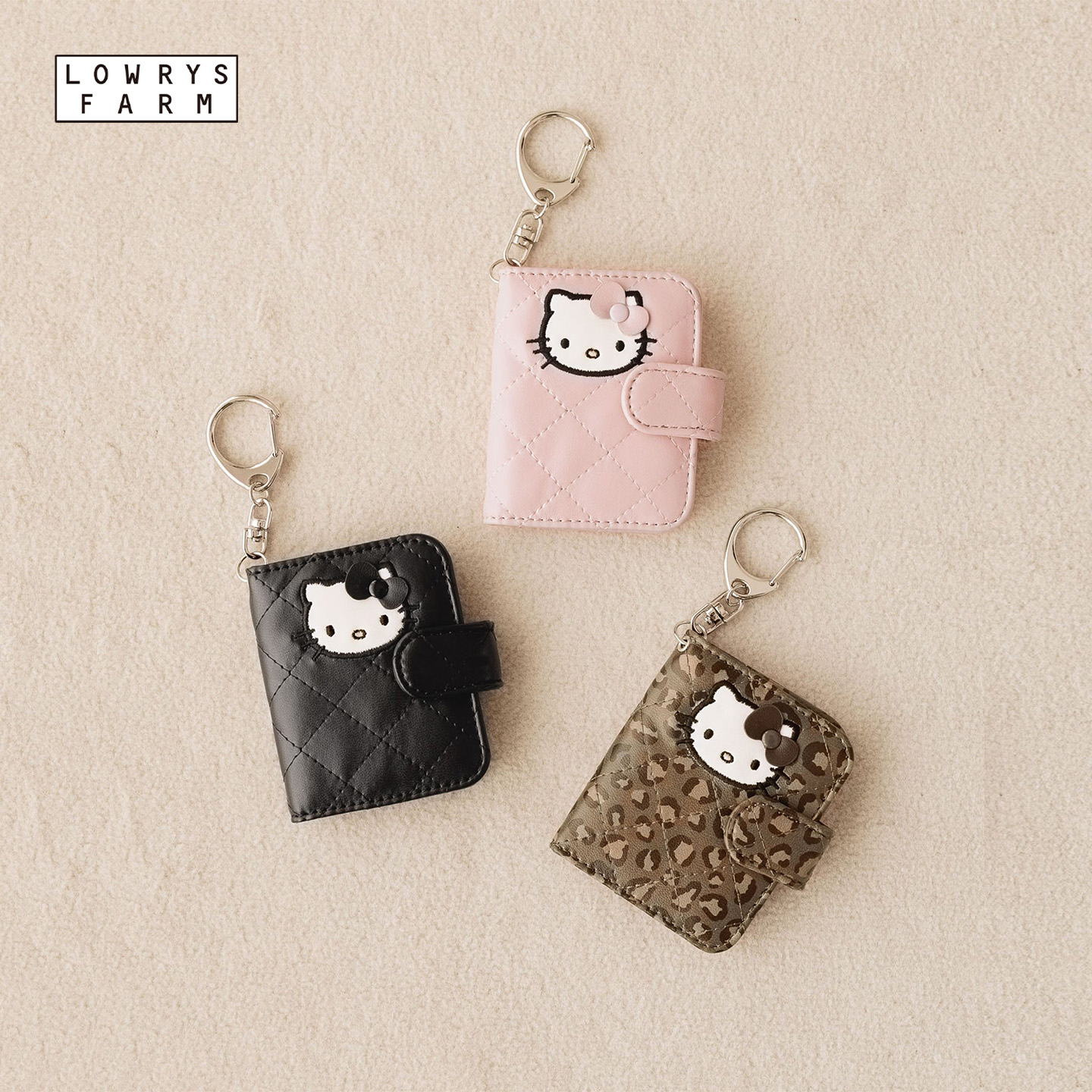 LOWRYS FARM Sanrio联名2025新款可爱Kitty便携记事本挂件599574