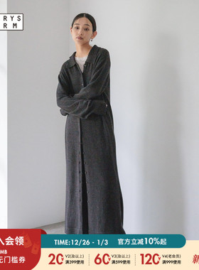 LOWRYS FARM连衣裙女2026春季新款优雅知性纯色长裙607903