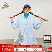 YOU 新款 SEE PIZZA衬衫 女2025夏季 裙摆连帽中长款 上衣326690