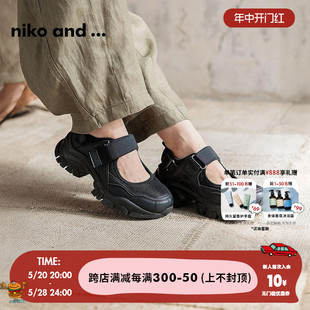 新款 992029 复古浅口圆头时尚 ...休闲鞋 女2024春季 and 松糕鞋 niko