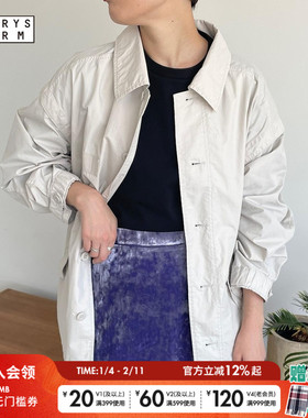 LOWRYS FARM外套女2025年春季休闲潮流宽松拼接纯色上衣967145