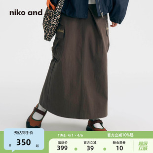 and niko 博主同款 A字裙654826 十五 26夏新工装 ...半身裙女