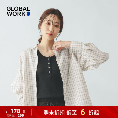 条纹格子衬衫  多色任选气质优雅