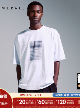 NUMERALS T恤男2025夏季新款运动休闲日系简约圆领短袖上衣571756