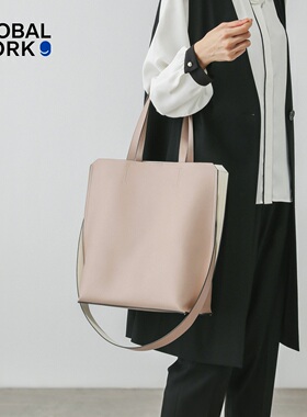 GLOBAL WORK 包袋女2025新款时尚大容量通勤托特包248213