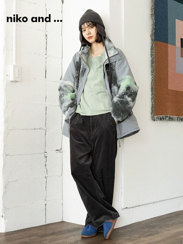 Нико и...Женское зимнее новое хлопковое пальто с высоким воротником из флиса и воротника 116458